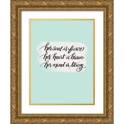 Always Gold Ornate Wood Framed Art Print with Double Matting by Batista, Dee