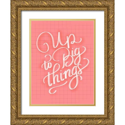 Things Gold Ornate Wood Framed Art Print with Double Matting by Batista, Dee