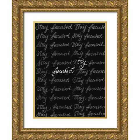 Focused Gold Ornate Wood Framed Art Print with Double Matting by Batista, Dee