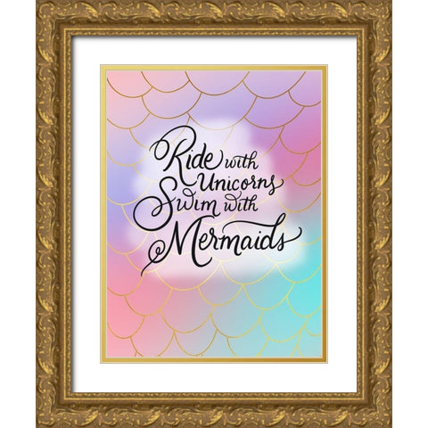 Ride Gold Ornate Wood Framed Art Print with Double Matting by Batista, Dee