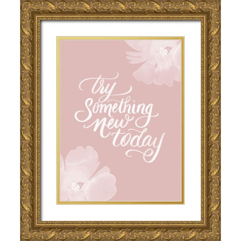 Try Gold Ornate Wood Framed Art Print with Double Matting by Batista, Dee