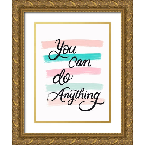 Anything Gold Ornate Wood Framed Art Print with Double Matting by Batista, Dee