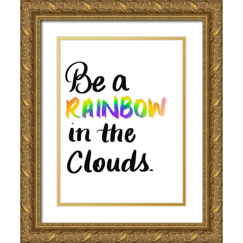 Rainbow Gold Ornate Wood Framed Art Print with Double Matting by Batista, Dee