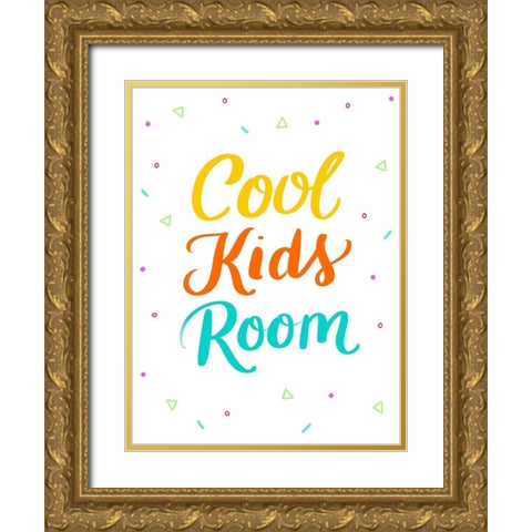 Cool Gold Ornate Wood Framed Art Print with Double Matting by Batista, Dee