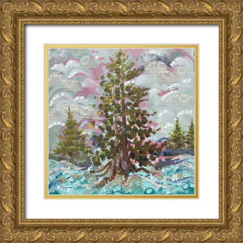 Mama Cedar Gold Ornate Wood Framed Art Print with Double Matting by Ihde, McKenna