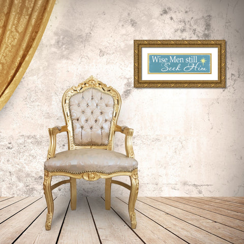 Still Seek Him Gold Ornate Wood Framed Art Print with Double Matting by Words for the Soul