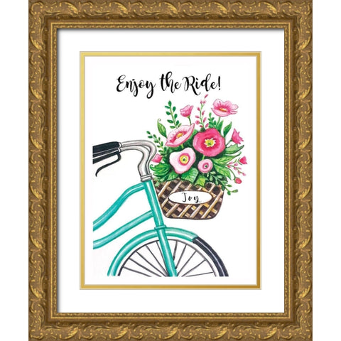 Enjoy the Ride Gold Ornate Wood Framed Art Print with Double Matting by Tyndall, Elizabeth