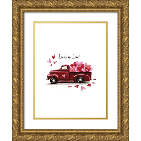 Loads of Love Gold Ornate Wood Framed Art Print with Double Matting by Tyndall, Elizabeth