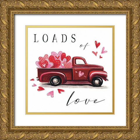 Loads of Love Gold Ornate Wood Framed Art Print with Double Matting by Tyndall, Elizabeth