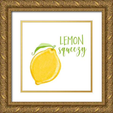 Lemon Squeezy Gold Ornate Wood Framed Art Print with Double Matting by Tyndall, Elizabeth