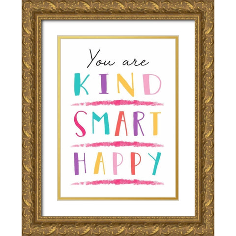 You Are Kind Gold Ornate Wood Framed Art Print with Double Matting by Tyndall, Elizabeth
