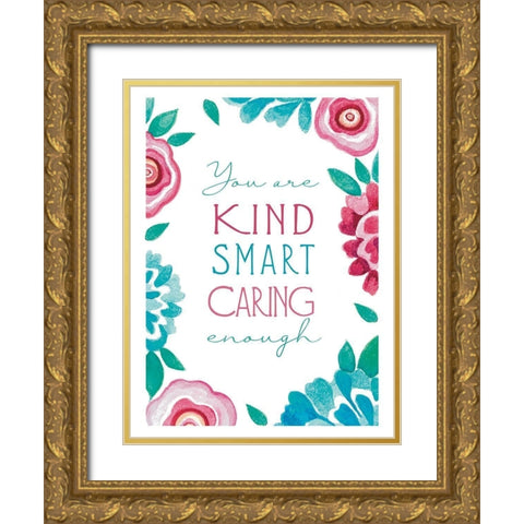 You Are Kind Gold Ornate Wood Framed Art Print with Double Matting by Tyndall, Elizabeth