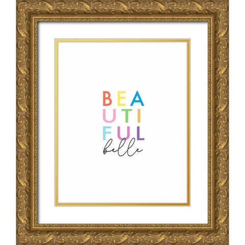 Beautiful Belle Gold Ornate Wood Framed Art Print with Double Matting by Tyndall, Elizabeth