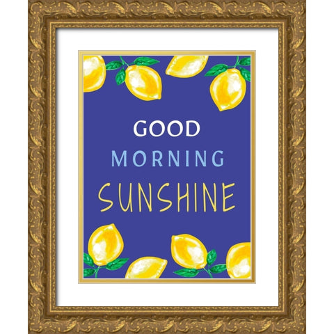 Good Morning Sunshine Gold Ornate Wood Framed Art Print with Double Matting by Tyndall, Elizabeth