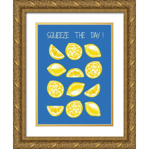 Squeeze the Day III Gold Ornate Wood Framed Art Print with Double Matting by Tyndall, Elizabeth