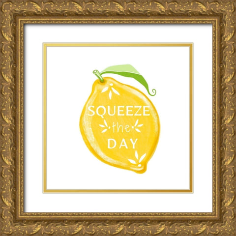 Squeeze the Day IV Gold Ornate Wood Framed Art Print with Double Matting by Tyndall, Elizabeth