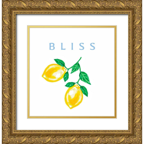 Bliss Gold Ornate Wood Framed Art Print with Double Matting by Tyndall, Elizabeth