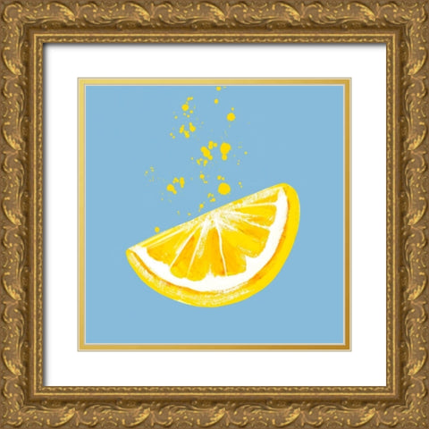 Squeezed Lemon Gold Ornate Wood Framed Art Print with Double Matting by Tyndall, Elizabeth