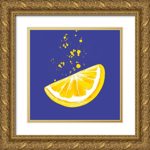 Squeezed Lemon Gold Ornate Wood Framed Art Print with Double Matting by Tyndall, Elizabeth