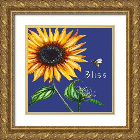 Bliss Gold Ornate Wood Framed Art Print with Double Matting by Tyndall, Elizabeth