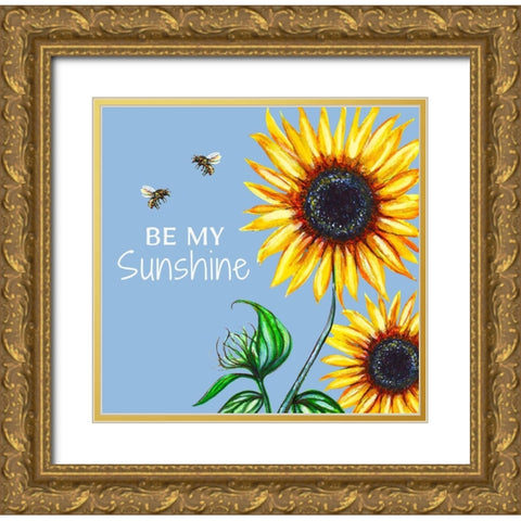 Sunshine Gold Ornate Wood Framed Art Print with Double Matting by Tyndall, Elizabeth