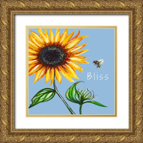 Bliss Gold Ornate Wood Framed Art Print with Double Matting by Tyndall, Elizabeth