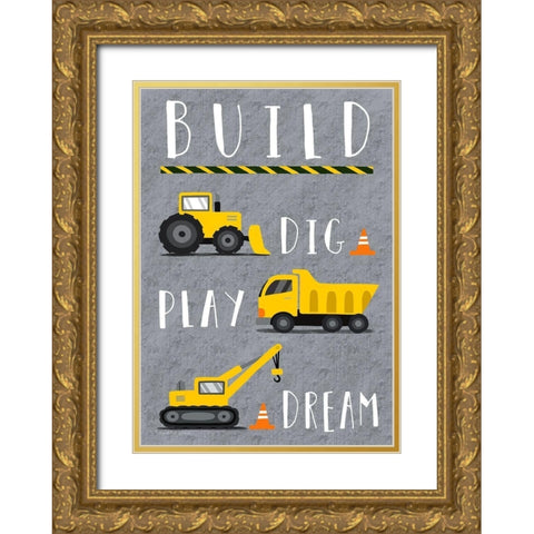 Build Gold Ornate Wood Framed Art Print with Double Matting by Tyndall, Elizabeth