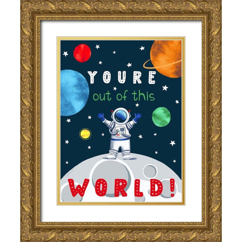 Out of This World Gold Ornate Wood Framed Art Print with Double Matting by Tyndall, Elizabeth