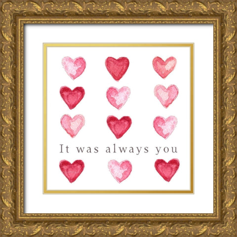 Always You Gold Ornate Wood Framed Art Print with Double Matting by Tyndall, Elizabeth