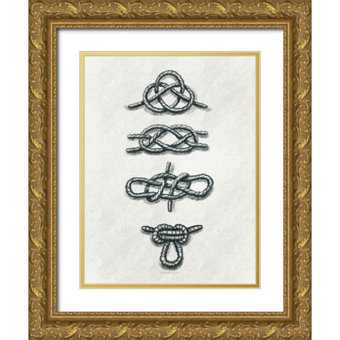 Knot So Fast Gold Ornate Wood Framed Art Print with Double Matting by Tyndall, Elizabeth