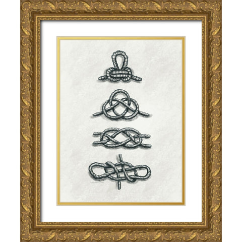 Knot So Fast II Gold Ornate Wood Framed Art Print with Double Matting by Tyndall, Elizabeth