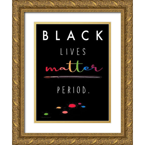 BLM Period. Gold Ornate Wood Framed Art Print with Double Matting by Tyndall, Elizabeth