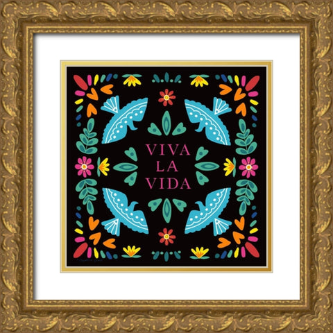 Vida La Vida Gold Ornate Wood Framed Art Print with Double Matting by Tyndall, Elizabeth