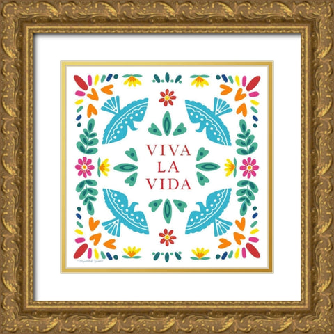 Viva La Vida Gold Ornate Wood Framed Art Print with Double Matting by Tyndall, Elizabeth