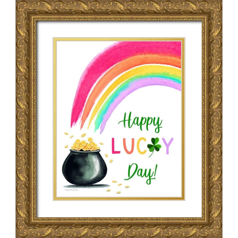 Lucky Day Gold Ornate Wood Framed Art Print with Double Matting by Tyndall, Elizabeth