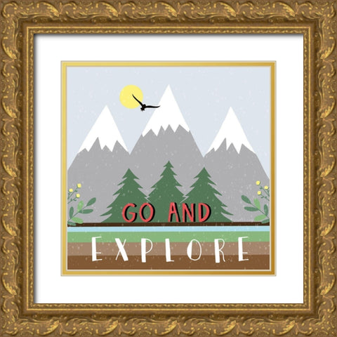Explore Gold Ornate Wood Framed Art Print with Double Matting by Tyndall, Elizabeth