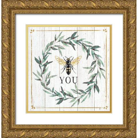 Be You Gold Ornate Wood Framed Art Print with Double Matting by Tyndall, Elizabeth