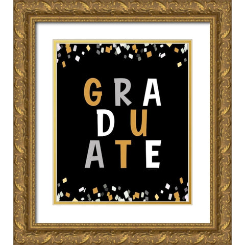 Graduate Gold Ornate Wood Framed Art Print with Double Matting by Tyndall, Elizabeth