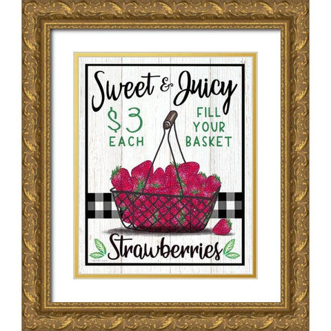 Sweet and Juicy Gold Ornate Wood Framed Art Print with Double Matting by Tyndall, Elizabeth