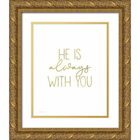 Always With You Gold Ornate Wood Framed Art Print with Double Matting by Tyndall, Elizabeth