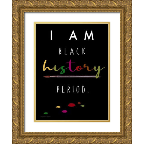 Black History Gold Ornate Wood Framed Art Print with Double Matting by Tyndall, Elizabeth