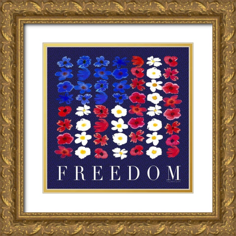 Freedom Gold Ornate Wood Framed Art Print with Double Matting by Tyndall, Elizabeth
