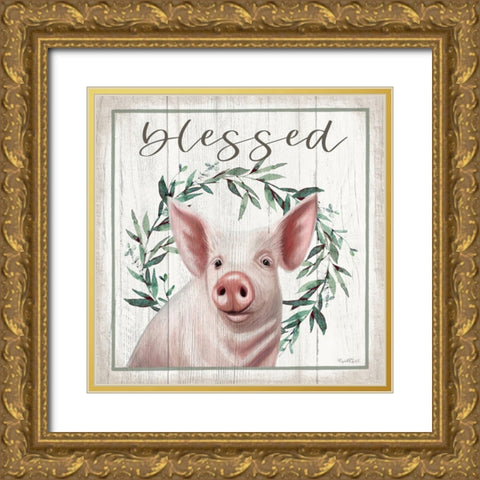Blessed Gold Ornate Wood Framed Art Print with Double Matting by Tyndall, Elizabeth