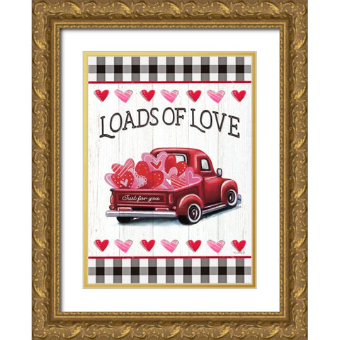 Loads of Love Gold Ornate Wood Framed Art Print with Double Matting by Tyndall, Elizabeth