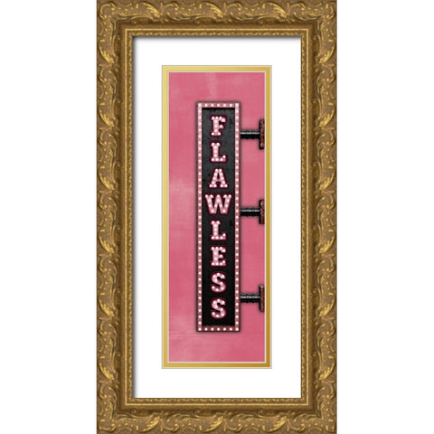 Flawless Gold Ornate Wood Framed Art Print with Double Matting by JJ Design