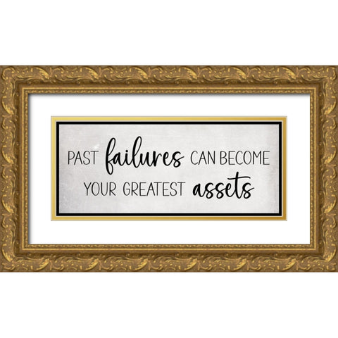 Past Failures Gold Ornate Wood Framed Art Print with Double Matting by JJ Design