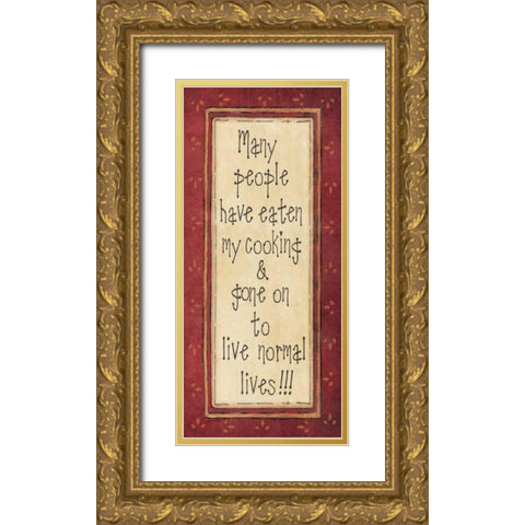 My Cooking Gold Ornate Wood Framed Art Print with Double Matting by Moulton, Jo