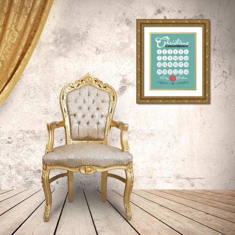 Countdown Gold Ornate Wood Framed Art Print with Double Matting by Moulton, Jo