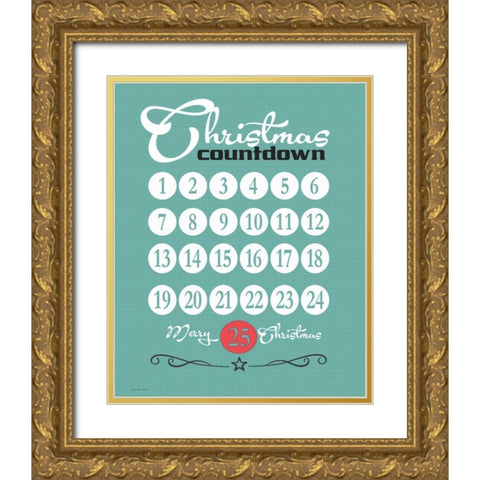Countdown Gold Ornate Wood Framed Art Print with Double Matting by Moulton, Jo