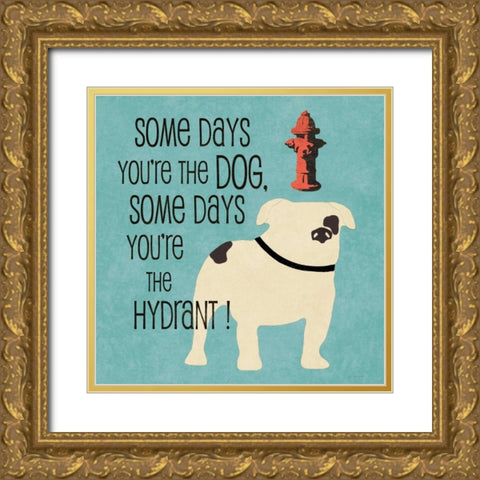 Hydrant Gold Ornate Wood Framed Art Print with Double Matting by Moulton, Jo